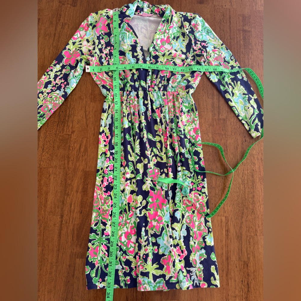 Lilly Pulitzer Alexandra Dress SZ XS Navy Southern Charm - Picture 11 of 14